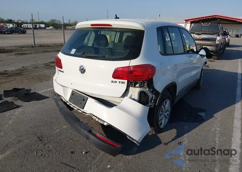 2014 Volkswagen Tiguan S from USA, damaged, VIN WVGAV3AX6EW533828